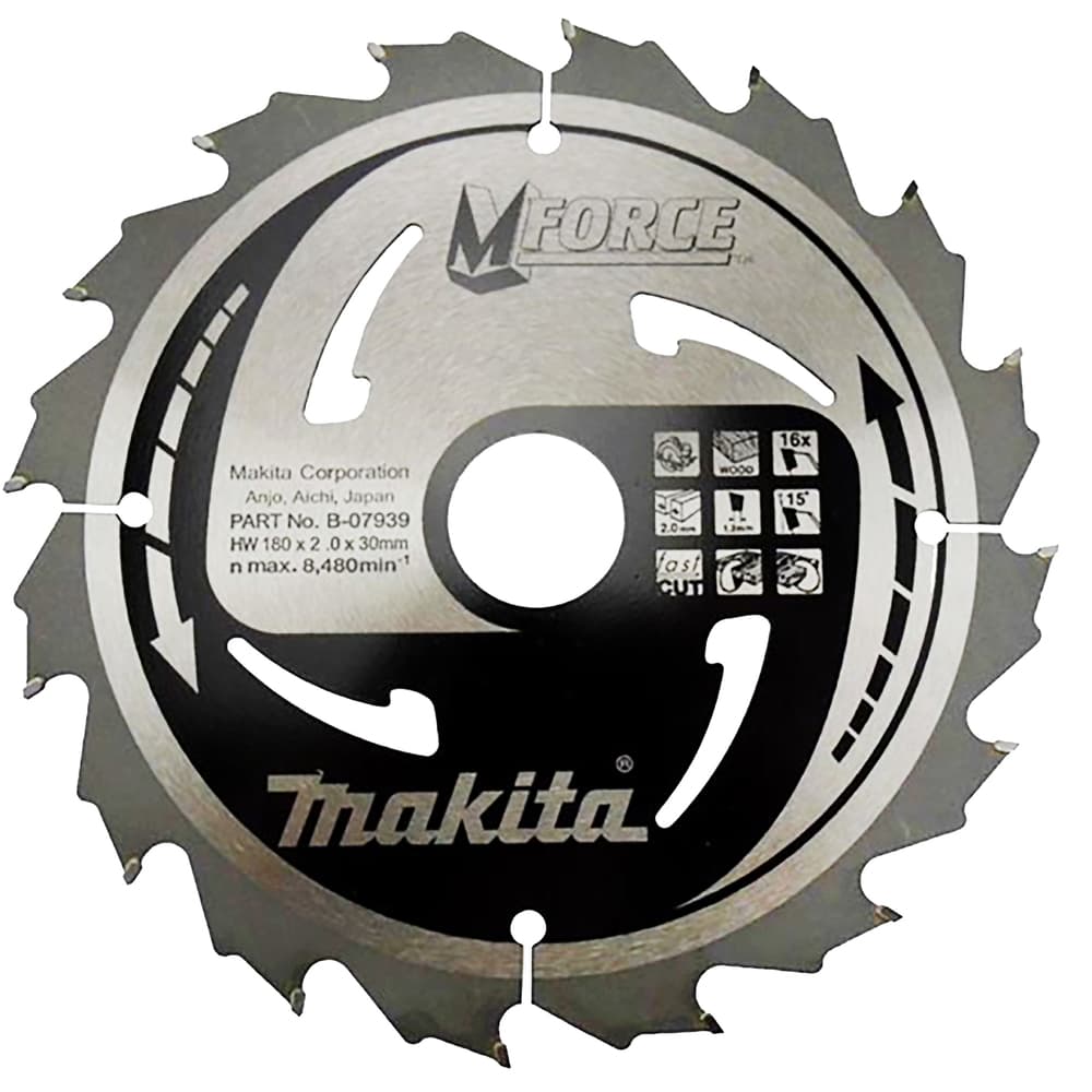 B-07939 - körfűrészlap Mforce 180x30mm Z16