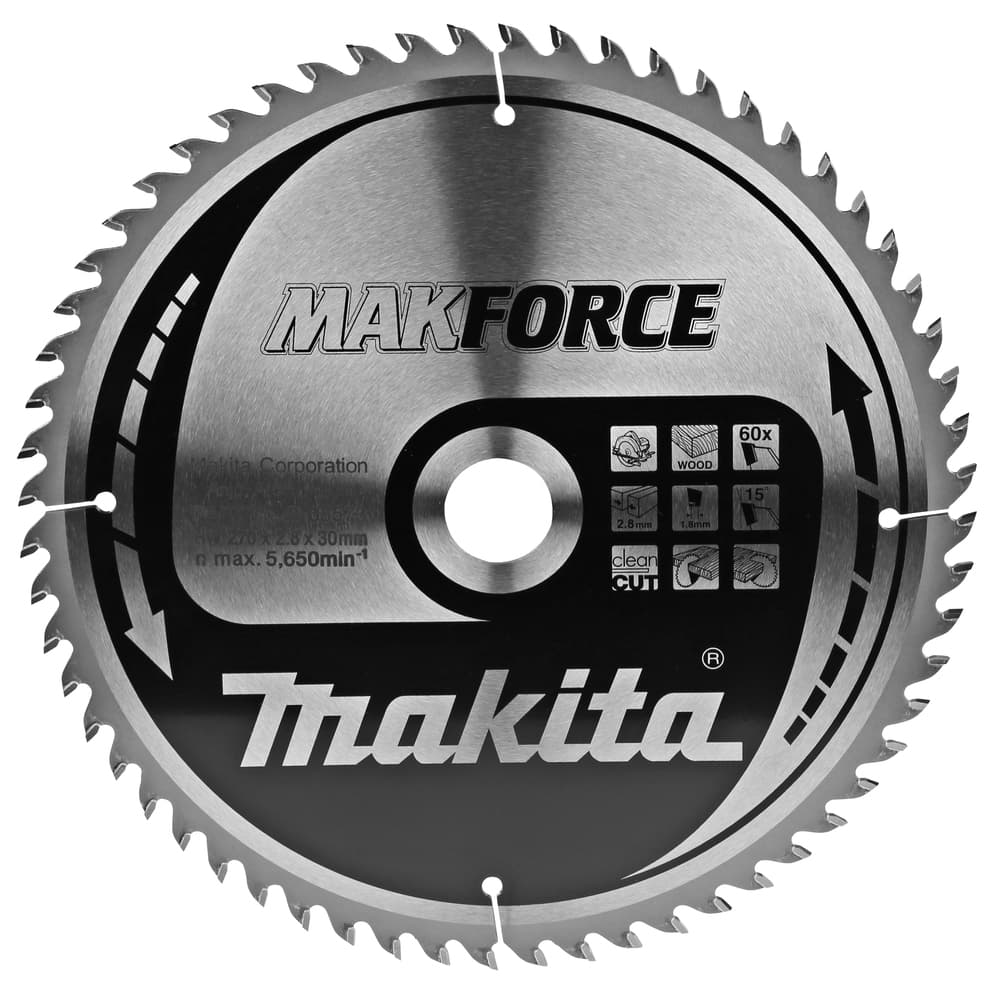 B-08573 - körfűrészlap Makforce T.C.T, 270x30mm Z60
