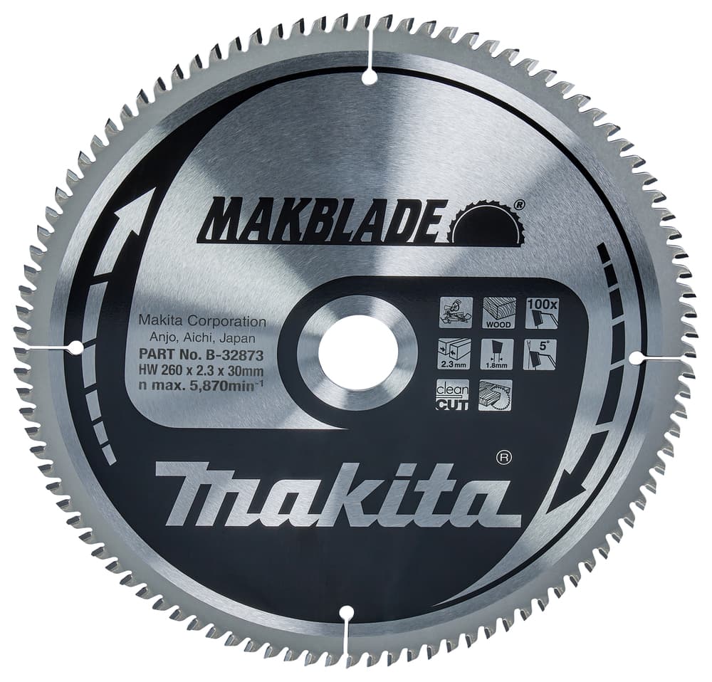 B-32873 - körfűrészlap Makblade 260x30 mm Z100
