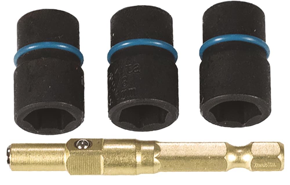 B-40381 - 1/4" impact GOLD dugókulcsok szárral 8/9,6/10 mm