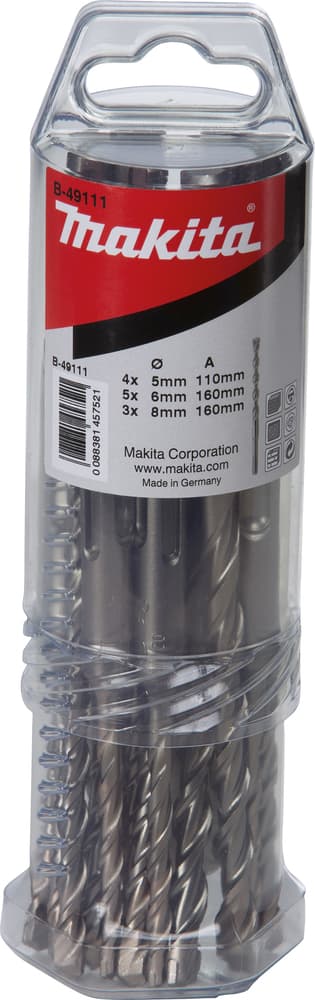 B-49111 - SDS-PLUS 4 PLUS 5x110/50 (3 db); 6x160/100 (5 db); 8x160/100 (3 db)