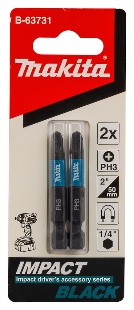 B-63731 - impact BLACK csavarbehajtó bit PH3 50mm