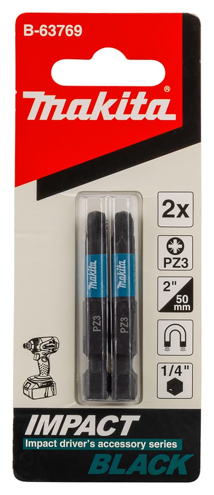 B-63769 - impact BLACK csavarbehajtó bit PZ3 50mm