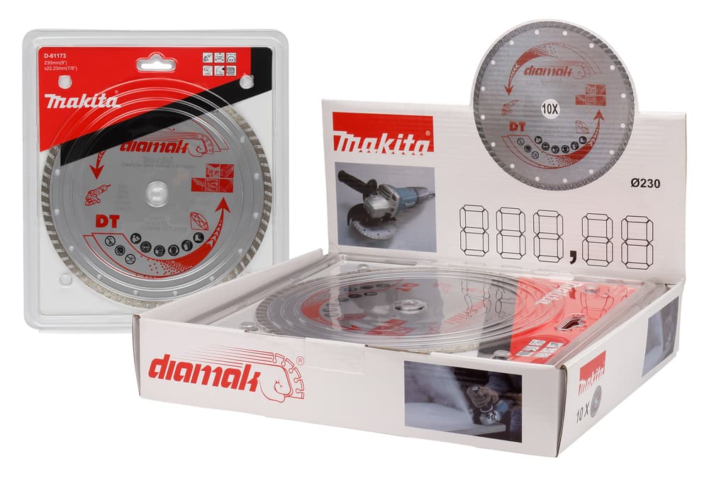 D-62206 - 230mm gyémánttárcsa DIAMAK TURBO 10db