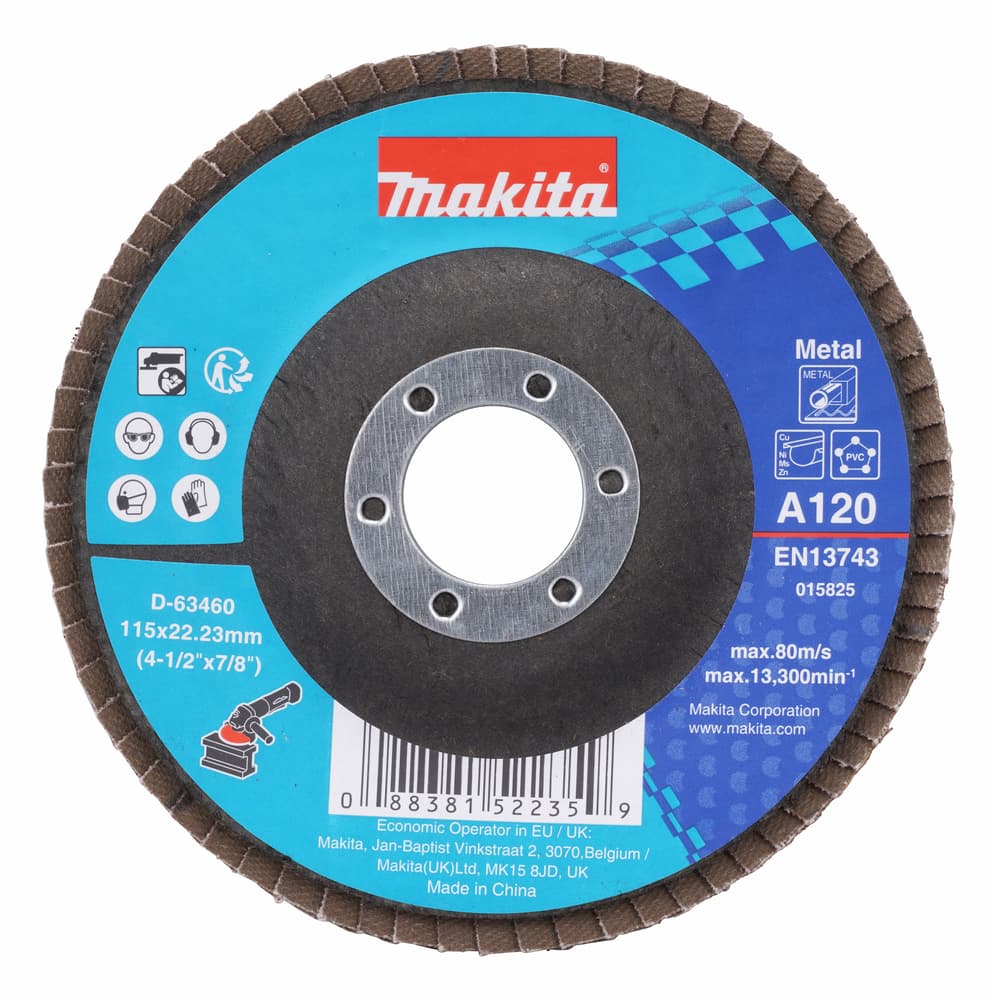 D-63460 - lamellás csiszoló ACÉL 115mm K120 STANDARD