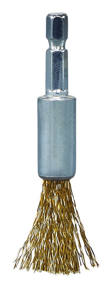 D-73704 - drótkefe sárgaréz bevonattal 12mm 1/4"