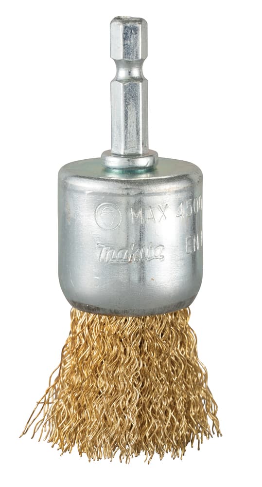 D-73732 - drótkefe sárgaréz bevonattal 28mm 1/4"