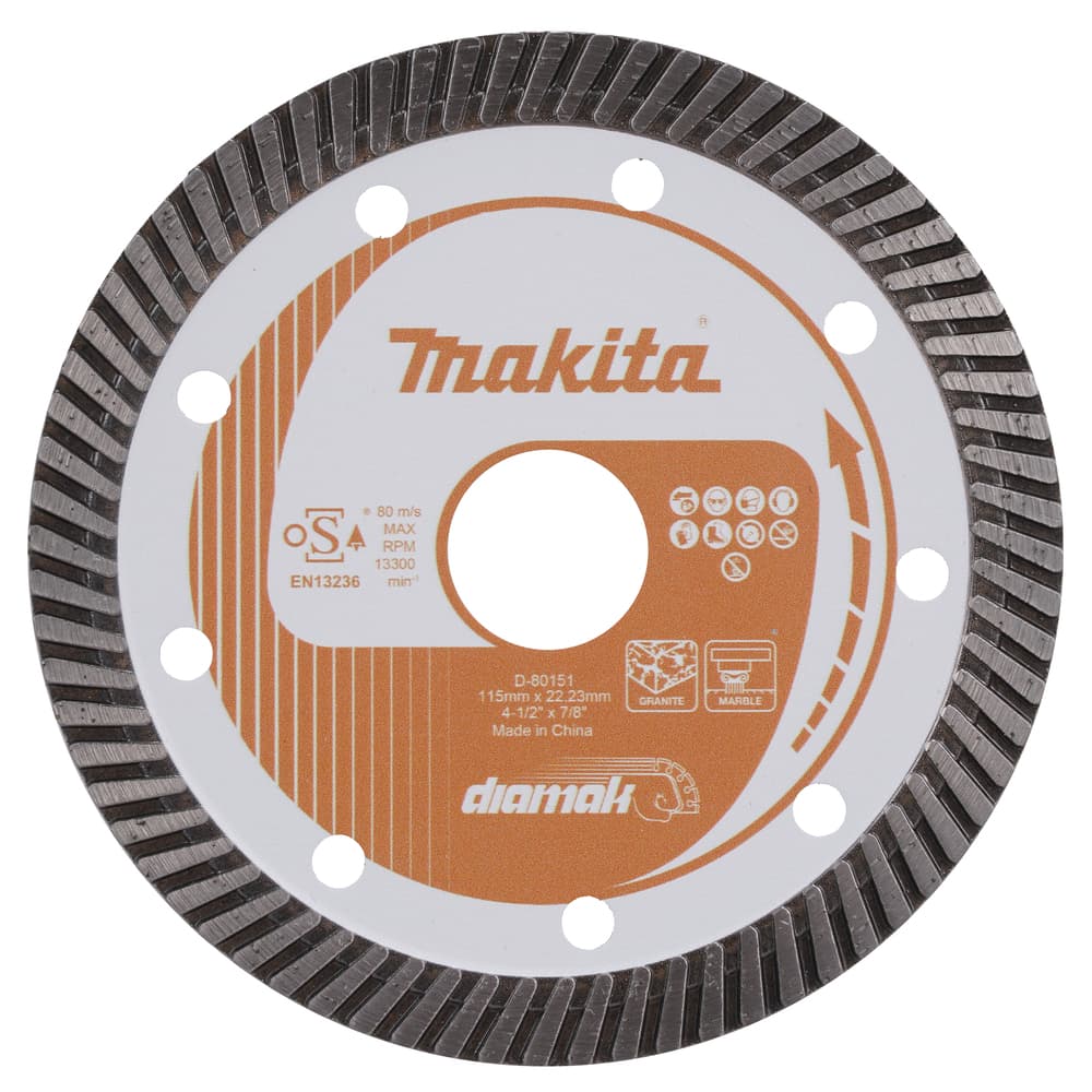 D-80151 - 115 mm gyémánttárcsa DIAMAK TURBO, szegmens 10 mm