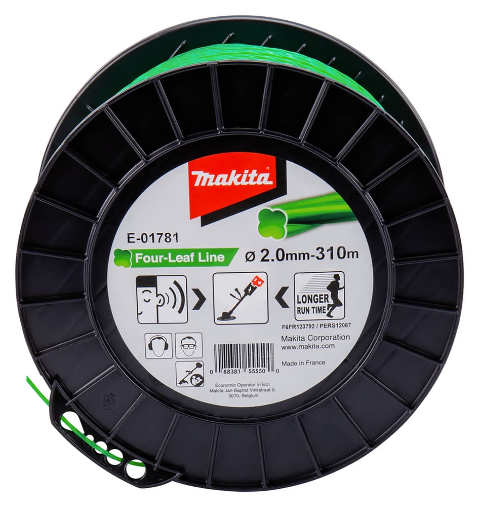 E-01781 - négylevelű damil, zöld, 2.0mm 310m