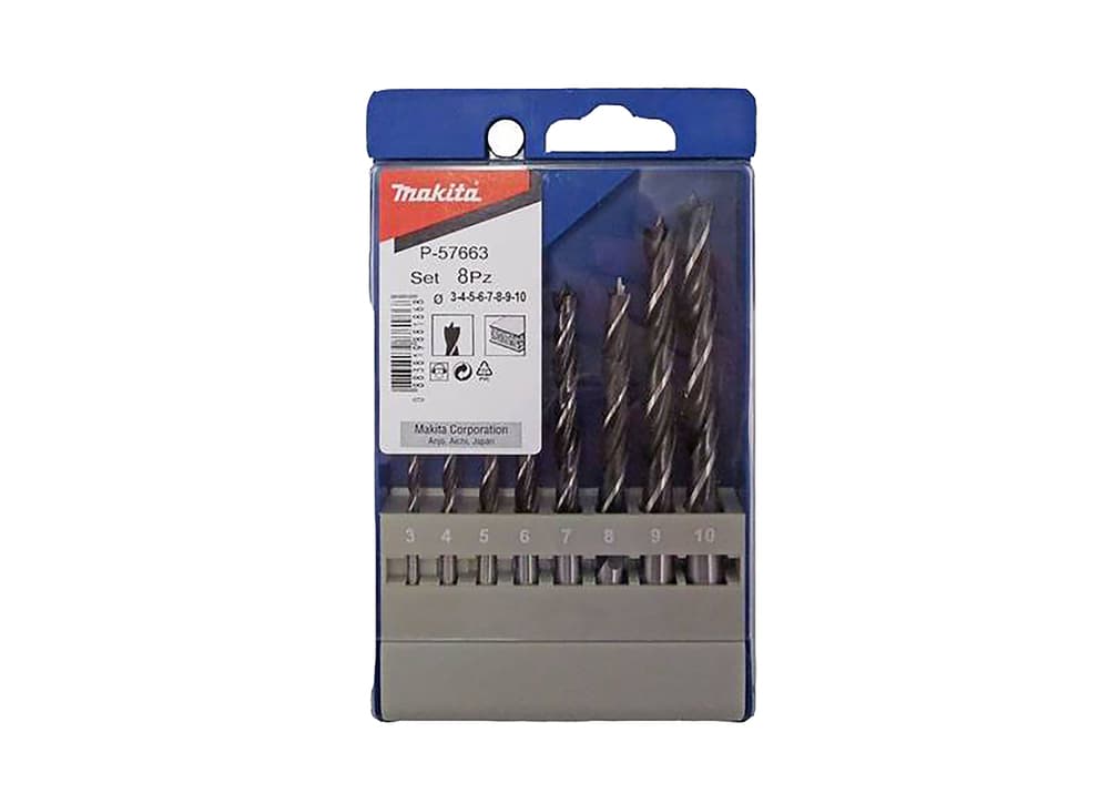 P-57663 - spirálfúró fa készlet 3-10mm