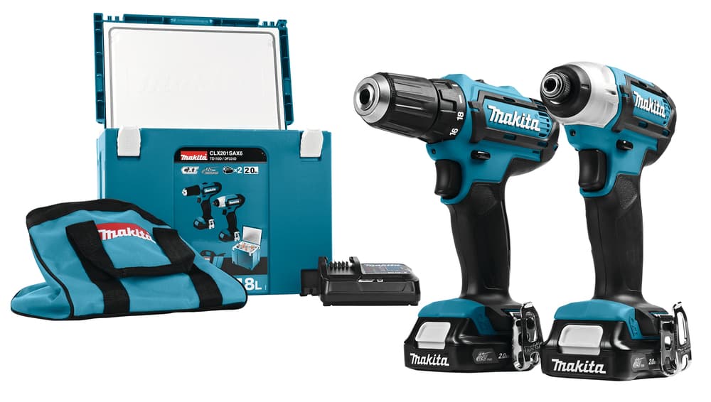 CLX201SAX6 - 10,8V CXT® Li-Ion gépszett DF331D+TD110D+2x2,0Ah+HŰTHETŐ MAKPAC