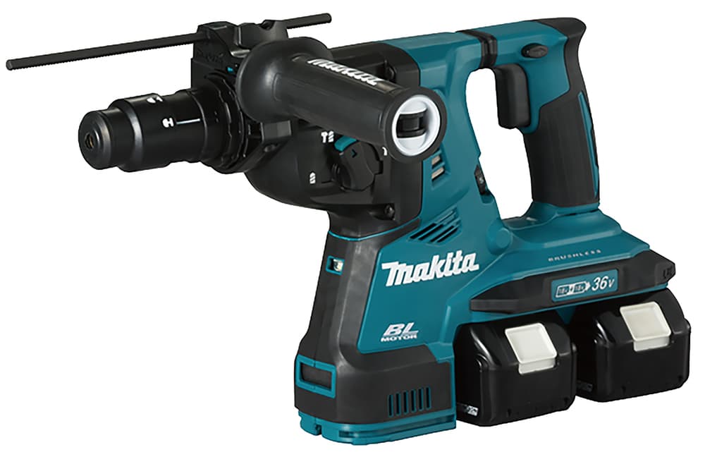 DHR283T2JU - 2x18V LXT® Li-ion BL AWS 2,8J SDS-PLUS fúró-vésőkalapács cst 2x5,0Ah + adapter