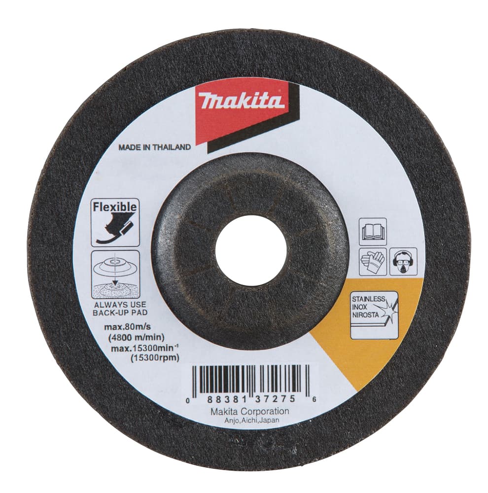 B-18312 - flexibilis csiszolótárcsa 125x3mm FÉM AC36