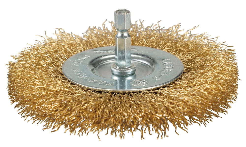 D-73695 - drótkorong sárgaréz bevonattal 100mm 1/4"