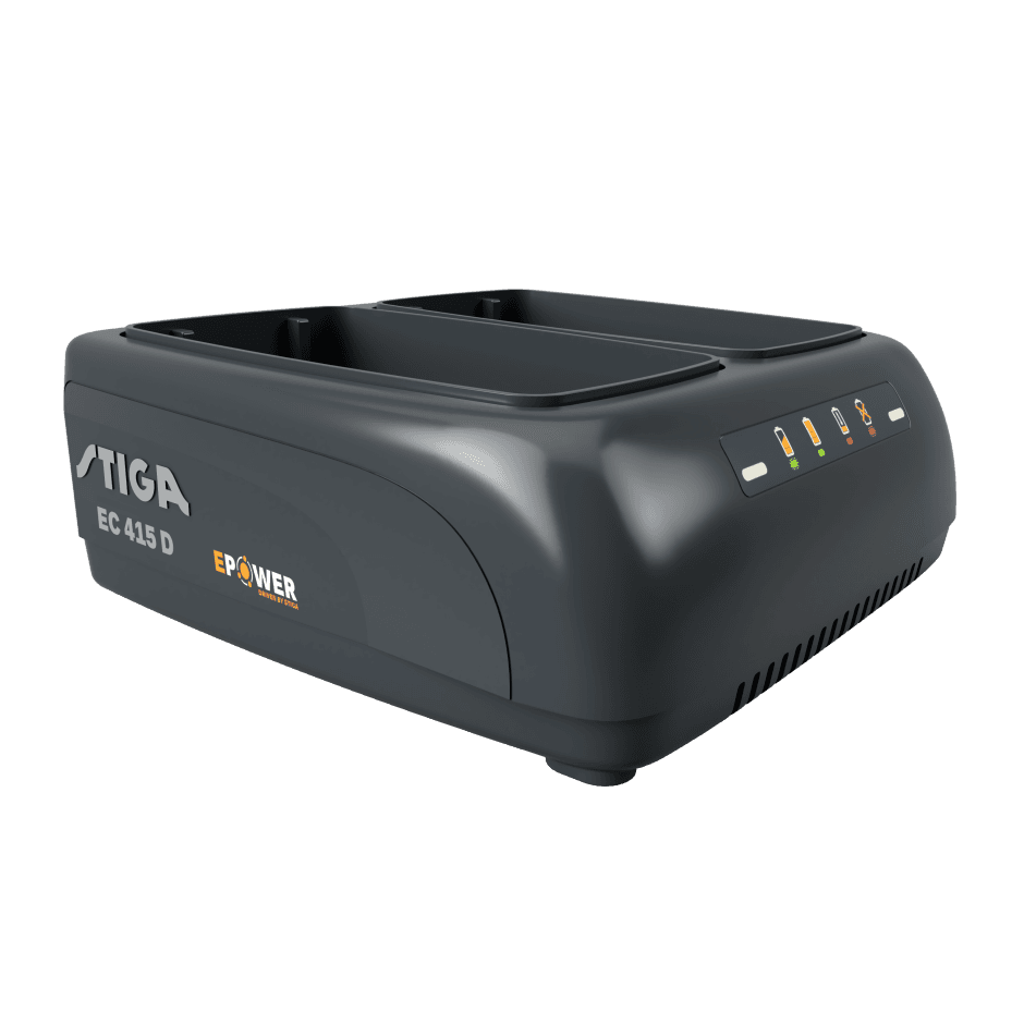 STIGA dupla akkumulátortöltő EC 415 D